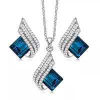 CELESTA BLUE CRYSTAL JEWELLERY SET