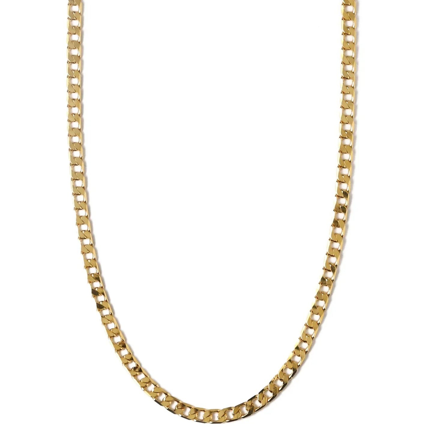 ELEGANT GOLD-PLATED CURB CHAIN NECKLACE
