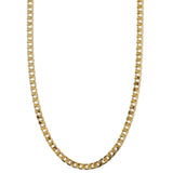 ELEGANT GOLD-PLATED CURB CHAIN NECKLACE