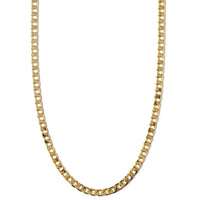 ELEGANT GOLD-PLATED CURB CHAIN NECKLACE