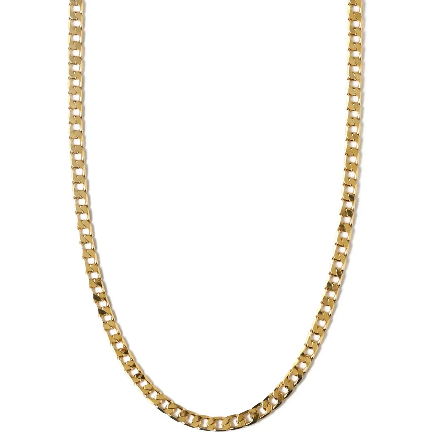 ELEGANT GOLD-PLATED CURB CHAIN NECKLACE