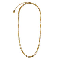 ELEGANT GOLD-PLATED CURB CHAIN NECKLACE