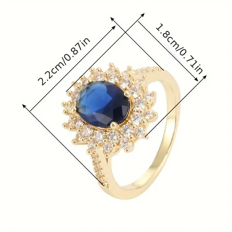 ROYAL SAPPHIRE-INSPIRED GOLD RING