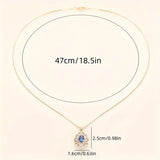 SAPPHIRE GOLD NECKLACE