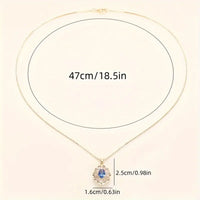 SAPPHIRE GOLD NECKLACE