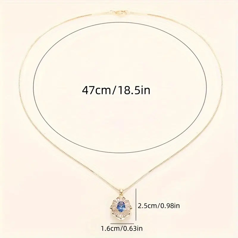 SAPPHIRE GOLD NECKLACE