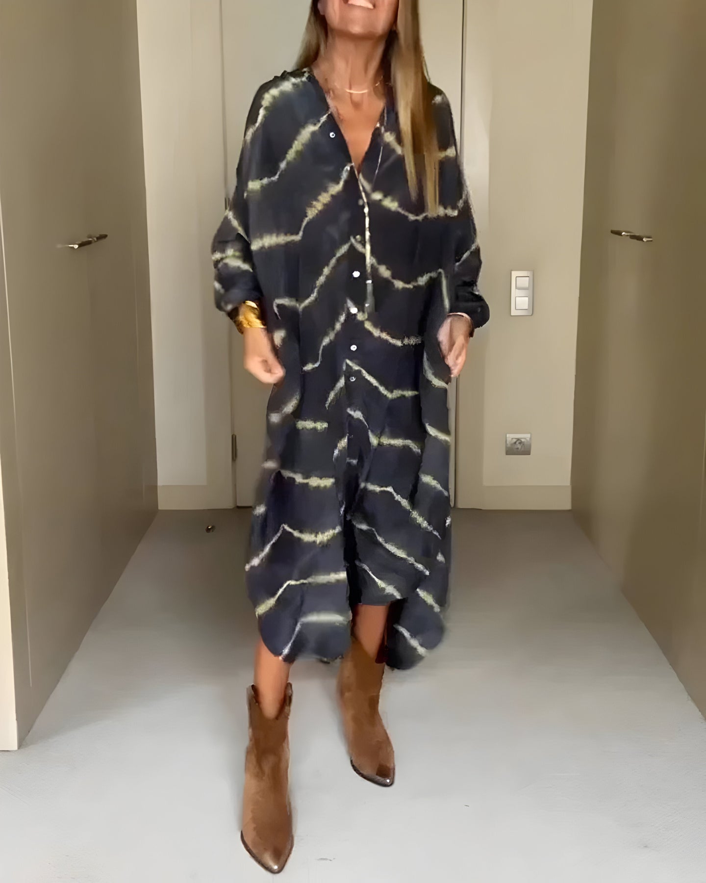 JAYA | RELAXED STRIPED MAXI DRESS