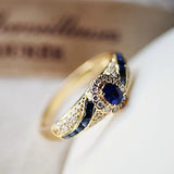 VINTAGE SAPPHIRE GOLD RING