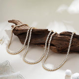 ELEGANT GOLD-PLATED TENNIS NECKLACE