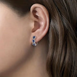 ELEGANT SAPPHIRE DROP EARRINGS