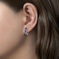 ELEGANT SAPPHIRE DROP EARRINGS