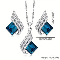 CELESTA BLUE CRYSTAL JEWELLERY SET