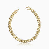 CLASSIC GOLD-PLATED CURB CHAIN BRACELET