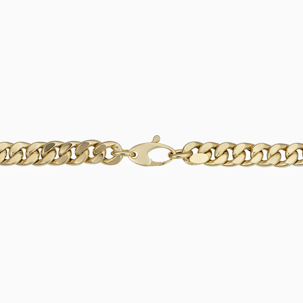 CLASSIC GOLD-PLATED CURB CHAIN BRACELET