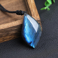 MIDNIGHT LABRADORITE MARQUISE PENDANT