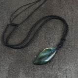 MIDNIGHT LABRADORITE MARQUISE PENDANT
