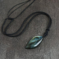 MIDNIGHT LABRADORITE MARQUISE PENDANT