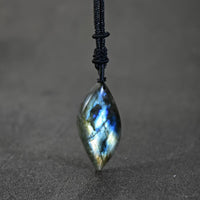 MIDNIGHT LABRADORITE MARQUISE PENDANT