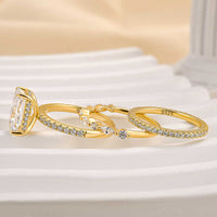ELEGANT GOLD-PLATED RING SET