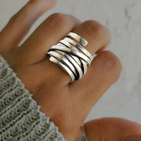 SILVER WHISPER WRAP RING