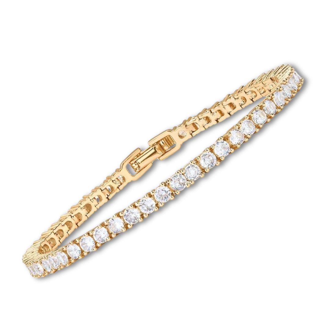 ELEGANT GOLD-PLATED TENNIS BRACELET