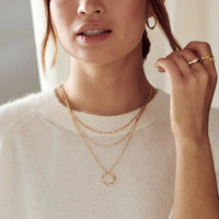 ELEGANT GOLD-PLATED LAYERED NECKLACE SET