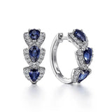ELEGANT SAPPHIRE DROP EARRINGS