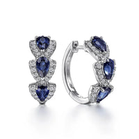 ELEGANT SAPPHIRE DROP EARRINGS