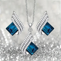 CELESTA BLUE CRYSTAL JEWELLERY SET