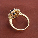 ROYAL SAPPHIRE-INSPIRED GOLD RING