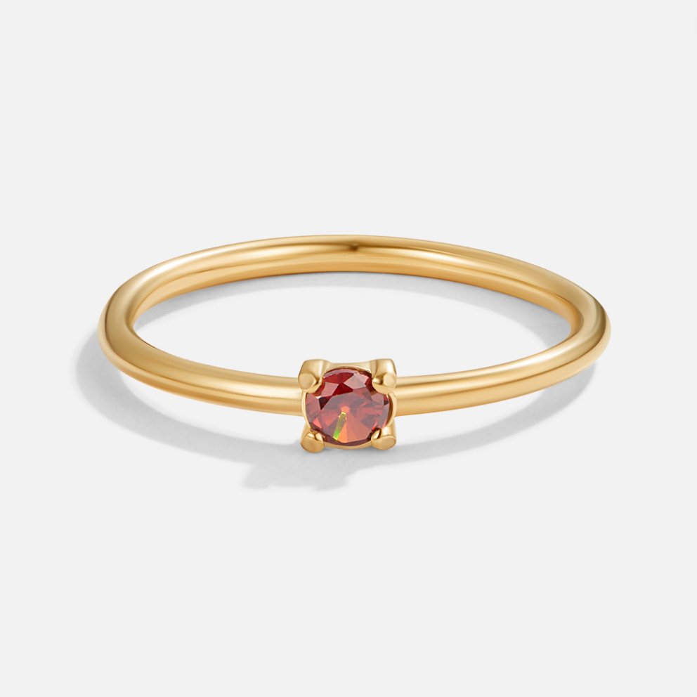 BIRTHSTONE ELEGANCE GOLD RING