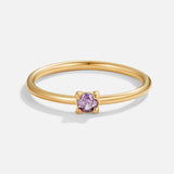 BIRTHSTONE ELEGANCE GOLD RING