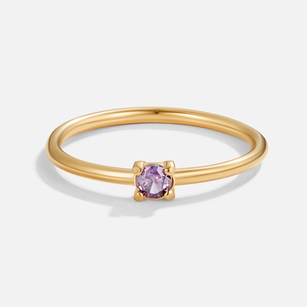 BIRTHSTONE ELEGANCE GOLD RING