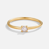 BIRTHSTONE ELEGANCE GOLD RING