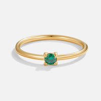 BIRTHSTONE ELEGANCE GOLD RING