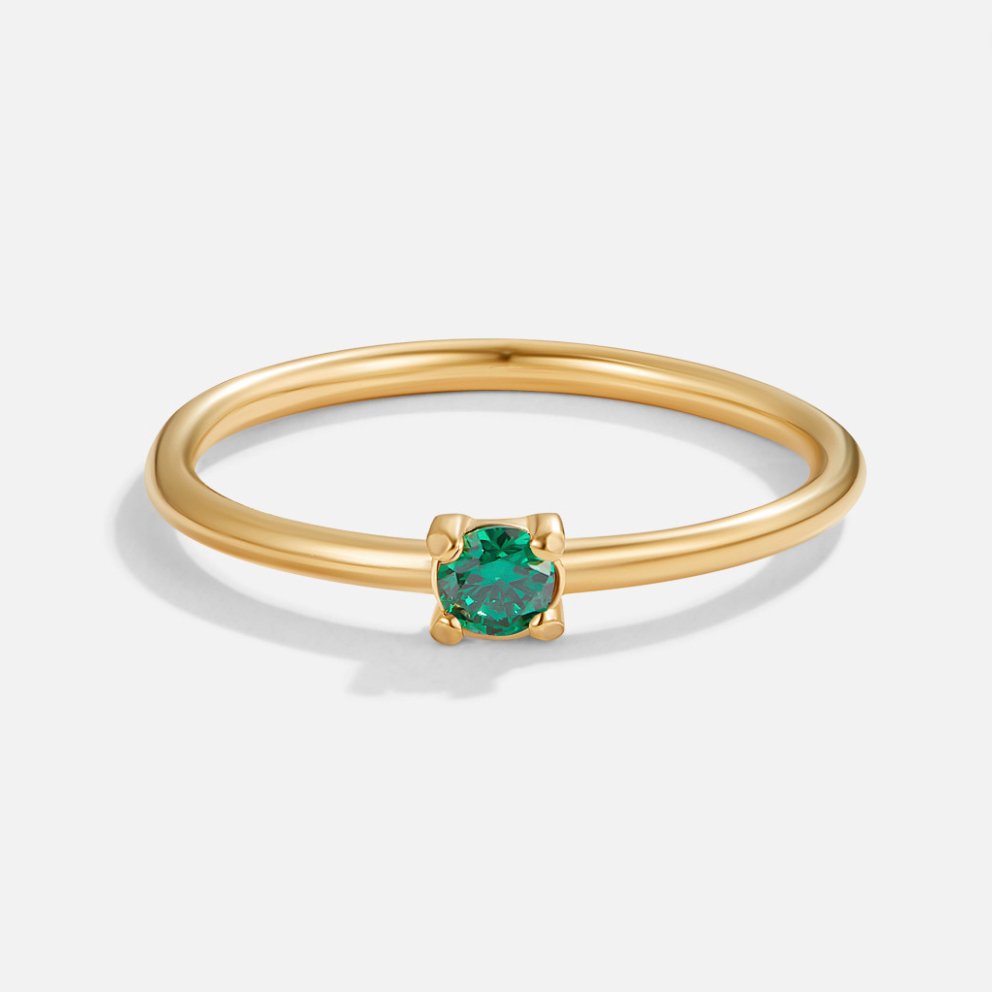 BIRTHSTONE ELEGANCE GOLD RING