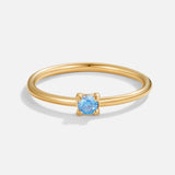 BIRTHSTONE ELEGANCE GOLD RING
