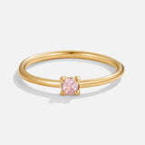 BIRTHSTONE ELEGANCE GOLD RING