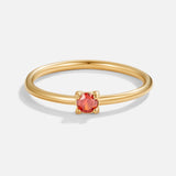 BIRTHSTONE ELEGANCE GOLD RING