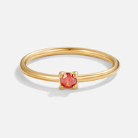 BIRTHSTONE ELEGANCE GOLD RING