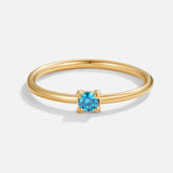 BIRTHSTONE ELEGANCE GOLD RING