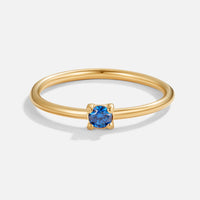 BIRTHSTONE ELEGANCE GOLD RING