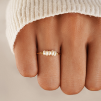 FRESHWATER PEARL DELICATE GOLD RING