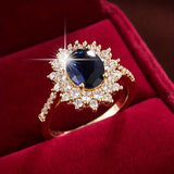 ROYAL SAPPHIRE-INSPIRED GOLD RING