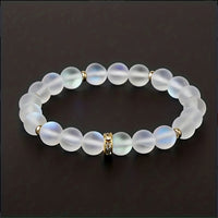 FROSTED OPALITE BEAD BRACELET