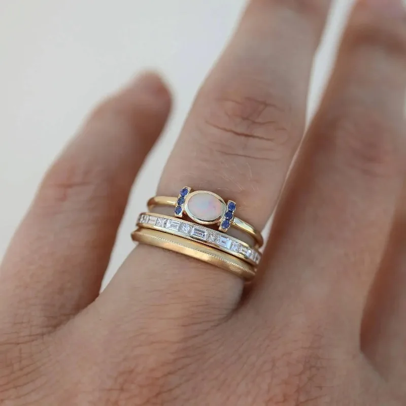 OPAL SERENITY STACKED RING SET
