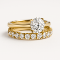 ELEGANT GOLD-PLATED RING DUO SET